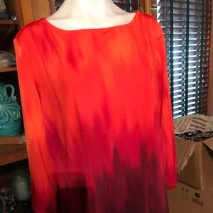 Pretty red two toned top